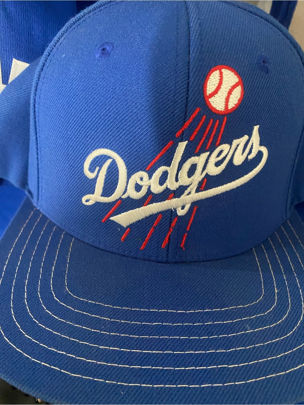 Nike Royal Blue Dodgers Jersey with White Script and Red Number Jackie Robinson - Picture 6 of 6